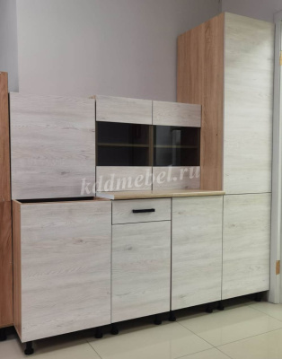 Кухня линейная Алиса Loft 1,75 (Дуб сонома/Сосна белая)