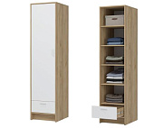 Шкаф распашной Ирис ШК-01 (Дуб крафт золото/Белый)