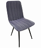 Стул обеденный Сиена велюр (Серый velutto 32/Черный конус)