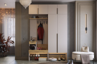 Прихожая Баско К5 кашемир дуб крафт золотой