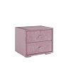 Тумба прикроватная Domani интерьерная стекло (Пыльная роза)