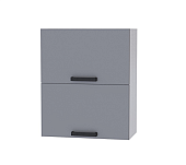 Шкаф верхний 6ВГ кухня Осло (Белый/Карбон темный)