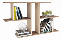 Полка навесная ПЛ-4 (Ясень шимо темный/Ясень шимо светлый)