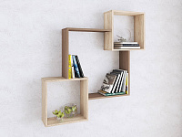 Полка ПН-2 (Ясень шимо темный/Дуб сонома)