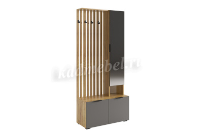 Прихожая Бери К-2 (Дуб крафт золотой/Графит)