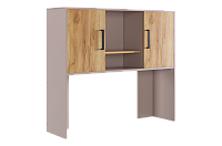 Надстройка стола компьютерного Лайт-2 (Кашемир/Дуб крафт золотой)