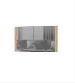 Зеркало Ирис ЗР 01 (Дуб крафт золото)