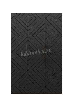 Шкаф 3-х створчатый Копенгаген (Венге/Черный матовый)