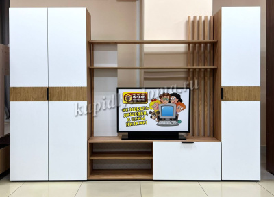 Гостиная Бери К-2 (Дуб крафт золотой/Белое дерево)