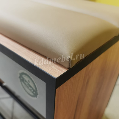 Тумба Ольга Лофт-5.1 (Крафт золотой/Темно-серый)