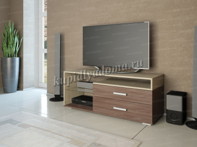 Тумба ТВ 2 (Ясень шимо темный/Ясень шимо светлый)