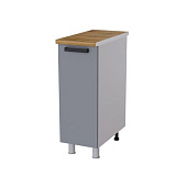 Шкаф нижний глубокий Г3Р кухня Марбл без столешницы (Белый/Мрамор Лайт)