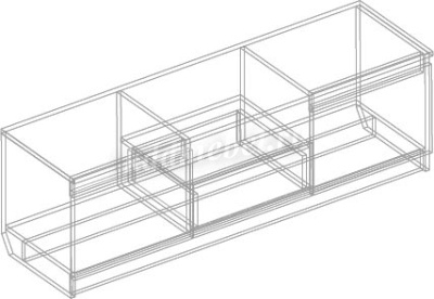 Тумба под ТВ Бьянко (Белый лофт)