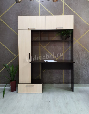 Стол компьютерный Квартет-11 (Венге/Дуб молочный)