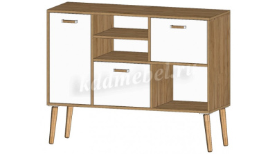 Комод Фиджи (Дуб крафт/Белый)