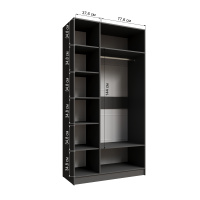 Шкаф Мадрид Графит 1,2 откр