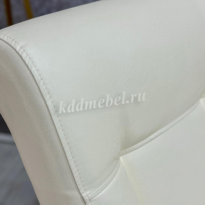 Кресло для отдыха Неаполь Модель 9 без лозы (Дуб шампань-эмаль/Экокожа бежевый Dundi 112)