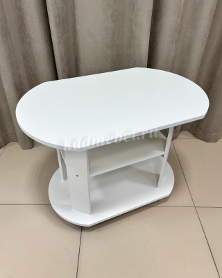 Стол журнальный Консул-2 (Белый шагрень)