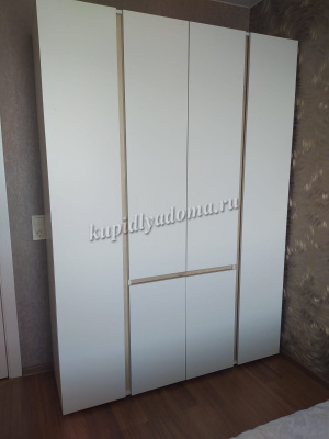 Шкаф распашной  Сура-2 1.5 (Белый/Дуб сонома)