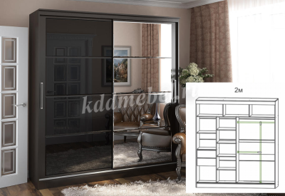 Шкаф-купе Танго-2 2.0 Р (Венге)