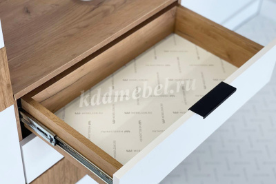 Гостиная Бери К-3 (Дуб крафт золотой/Белое дерево)