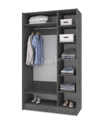 Шкаф-купе Браун Б631 1300 (Камень темный/Ирландский дуб)