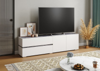 Тв тумба Аркон_белый_бетон темный