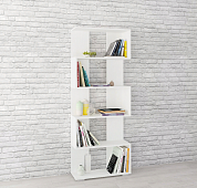 Стеллаж Ромео-1 (Белый древесные поры)