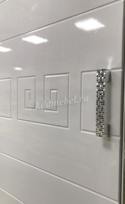 Шкаф Афина 4-х створчатый (Белый/Белый глянец)