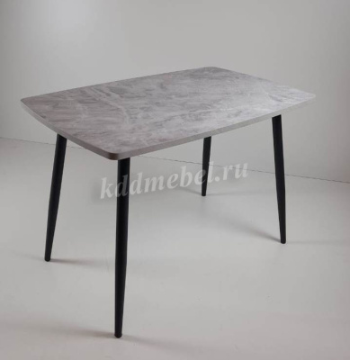 Стол обеденный пластик Solo (Тасос 109 срез камня/Ноги черные)