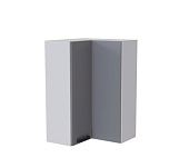 Шкаф верхний угловой высокий ВУВП2 кухня Марбл (Белый/Слоновая кость)