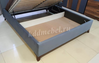 Кровать Оливия 1.4 с подъемным механизмом (Микровелюр/Серый)