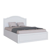 Кровать Апполия 1.4 с ортопедическим основанием (Белый/Белый дуб)