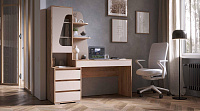 Компьютерный стол Пифагор (Дуб вотан/Кашемир)