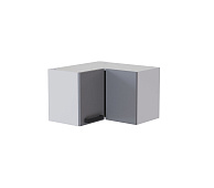 Шкаф верхний угловой УВП-2 360 кухня Кампео (Белый/Черная шагрень)