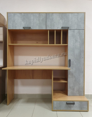 Стол письменный Техно (Крафт/Цемент)