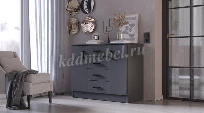 Комод К1000 2Д (Графит)