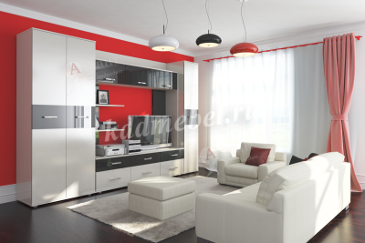 Пенал Сити-31 (Сосна карелия/Черный глянец)