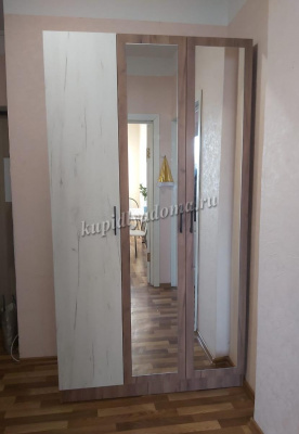 Шкаф Вегас 1200 (Дуб крафт табачный/Дуб крафт белый)