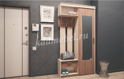 Прихожая Мечта Пр11 правая (Ясень шимо светлый/Ясень шимо темный)