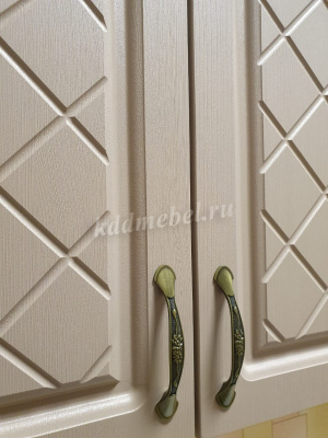 Кухня угловая Модена 1,35*1,85 МДФ (Кофе)