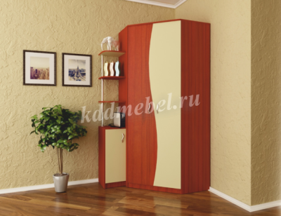 Шкаф угловой Немо левый (Ясень шимо темный/Ясень шимо светлый)