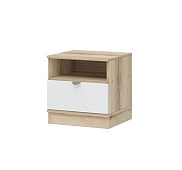 Тумба прикроватная Юкки (Дуб делано/Белый шагрень)