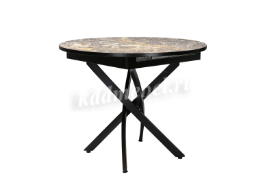 Стол обеденный раскладной Норд-4 (Опора Черный муар/Столешница Фотопечать S-249)