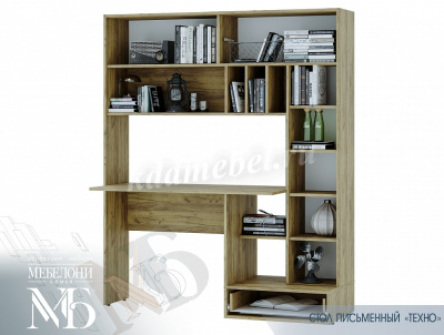 Стол письменный Техно (Крафт/Бетон)