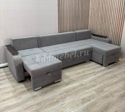 Угловой диван Евро ПДУ трансформер с оттоманкой (2 кат) Б