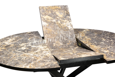 Стол обеденный раскладной Норд-4 (Опора Черный муар/Столешница Фотопечать S-249)