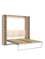 Раскладушка-плюс Дуб Сонома светлый - Белый