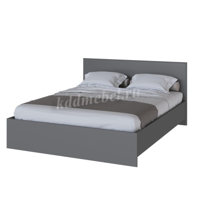 Кровать Плейона 1.6 (Графит серый)