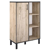 Шкаф для документов Гермес Лофт Шк28 (Дуб крафт серый)